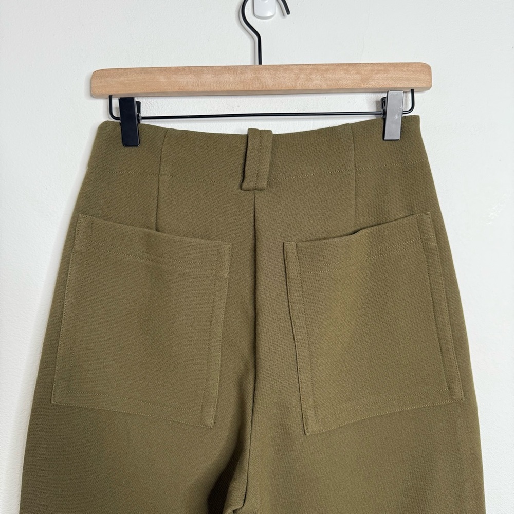 Frank and Oak The Utility Alice Straight Pant in Dark Olive Sz 6 Minimalist - Picture 8 of 16